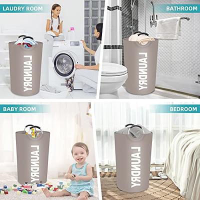  Dalykate Large Laundry Basket 82L Collapsible Oxford Fabric Laundry  Hamper Foldable Clothes Laundry Bag with Handles Waterproof Washing Bin  Portable Dirty Clothes Basket for College Dorm, Family : Home & Kitchen