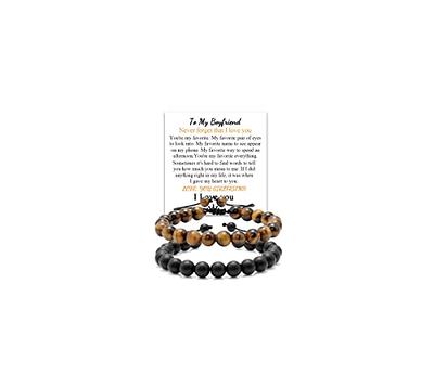 Anniversary Birthday for Men Women Boyfriend Girlfriend Diffuser Bracelet  for Essential Oils Tiger Eye Bracelets Couple Gifts for Him and Her  Pulseras para Hombres Gifts for Men - Yahoo Shopping