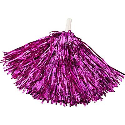 Hooshing 12PCS Pom Poms Cheerleading Red Fluffy Metallic Pom Poms with  Baton Handle for Dancing Sports Party Cheerleading Squads - Yahoo Shopping