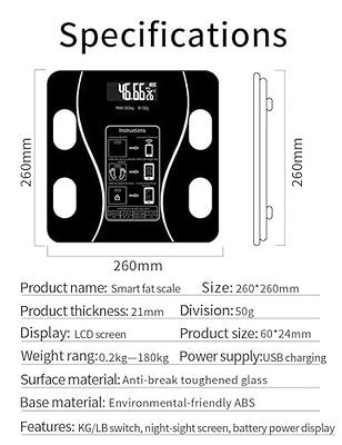 Digital Smart Bluetooth Electronic Body Analysis Scale Uten