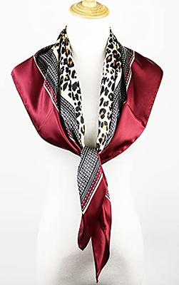 35 Square Silk Like Head Scarf - Women's Fashion Silk Feeling Scarf For  Hair Wrapping And Sleeping At Night.