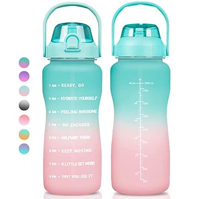 44OZ Clear Water bottle, with handle and mobile phone bracket