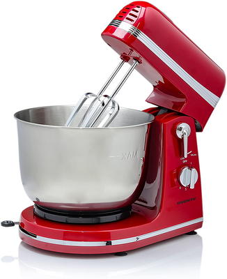 Hamilton Beach 7 Speed Stand Mixer, 4 Quart, Red - 63395