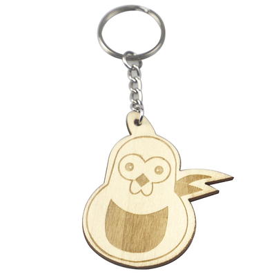 Batiyeer 30 Pcs Wooden Keychain Blanks Leather Wood Keychain Blank Wooden  Key