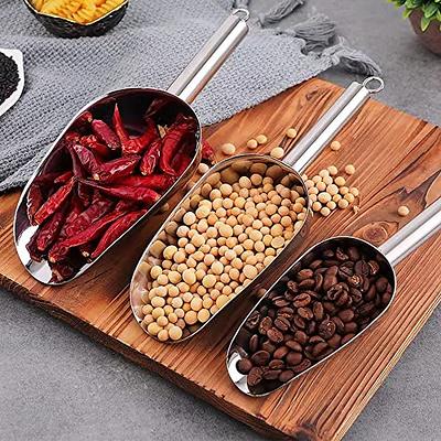 6 Pack 6 Ounce Stainless Steel Ice Scoop Small Metal Candy Scoop Mini Ice  Cube Scoop Little Sugar Scoop Cream Scoop for Home Kitchen Food Jars Coffee