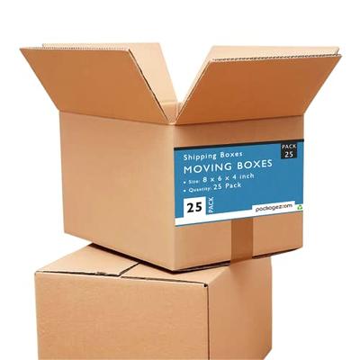 9 x 7 x 5 Cardboard Moving Boxes - Small Shipping Boxes 25 Pack