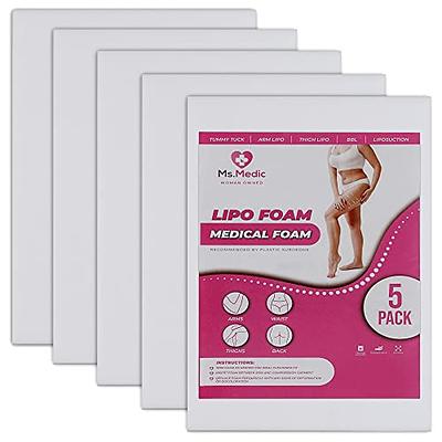 Ms.Medic [5 Pack] Lipo Foam Ab Board for all types of Compression Garments  to help Post Surgery Liposuction, Tummy Tucks, Arm &Thigh Lipo, & BBL -  Yahoo Shopping