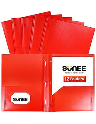 Five Star 2 Pocket Folder, Stay-Put Folder, Plastic Colored Folders with  Pockets & Prong Fasteners for 3-Ring Binders, For Home School Supplies &  Home