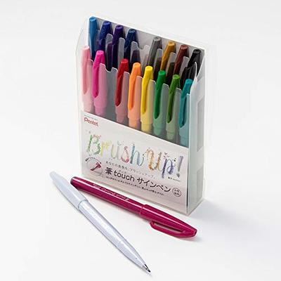 Pentel Touch Sign Pen with brush tip - NEW COLORS