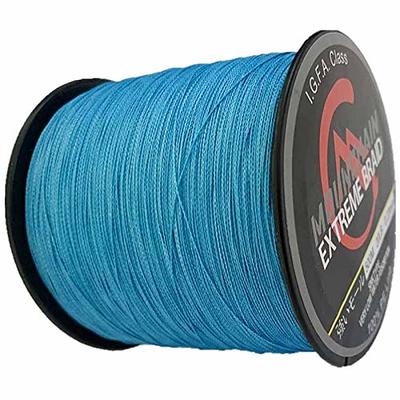 BAIKALBASS Braided Fishing Line 4 Strands Strong Multifilament PE Braid  Wire for Saltwater 328Yard/300M 20LB Blue