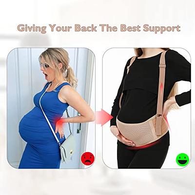 Unique Bargains Maternity Antepartum Belt Pregnancy Support Waist Band Back  Brace