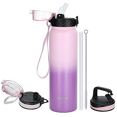 Simple Modern Water Bottle with Straw Lid Vacuum Insulated Stainless Steel  Metal Thermos Bottles | Reusable Leak Proof BPA-Free Flask for Gym, Travel