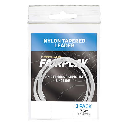 Cortland Fairplay 7.5' nylon monofilament Tapered Leader, 3 Pack, No Loop,  4X, 6-Pound Test, 606999 - Yahoo Shopping