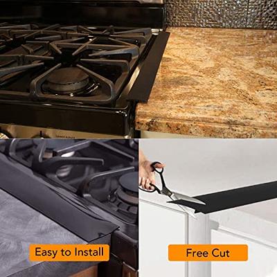 2Pack 21 Kitchen Silicone Stove Gap Cover Cooktop Counter Grade Mat Guard