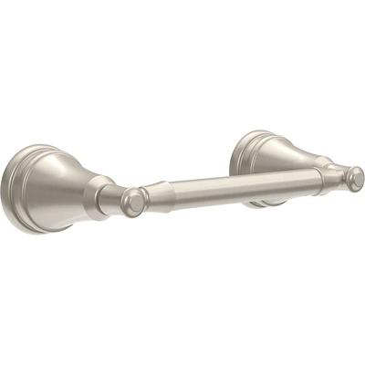 Delta Hospitality Extensions Toilet Paper Holder with Glass Shelf for Phone  Bath Hardware Accessory in Brushed Nickel HEXTN50-BN - The Home Depot