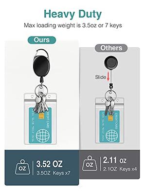 Puroma 30 Pack ID Badge Holder with Clip Retractable Heavy Duty