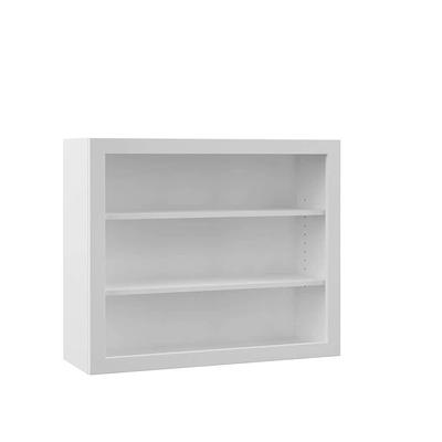 Hampton Bay Designer Series Melvern Assembled 36x30x12 in. Wall Open Shelf Kitchen Cabinet in White