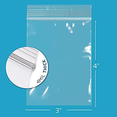 3 x 4 x 2 mil Clear Eco-Friendly Poly Ziplock Bags