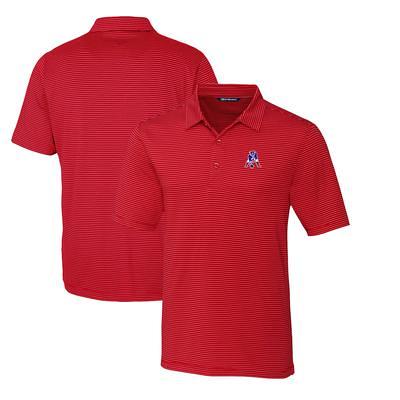 Denver Broncos Cutter & Buck Helmet Forge Pencil Stripe Stretch Polo -  Silver