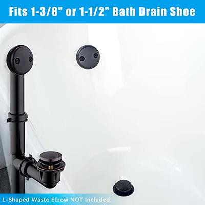 Universal Toe Touch (Tip Toe, Foot Actuated) Bath Tub/Bathtub Drain Stopper  Includes 3/8 and 5/16 Fittings