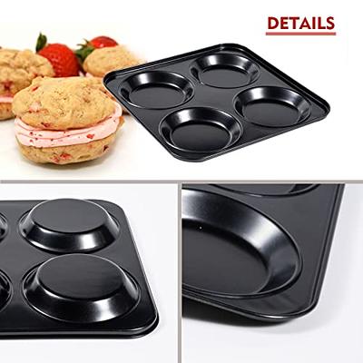 Silicone Muffin Top Pan Set, Non-Stick Whoopie Pie Baking Pans
