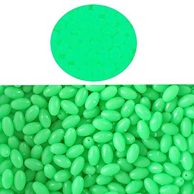 M METERXITY 200 Pcs Glow Fishing Beads - Plastic Luminous Round