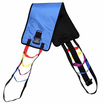 Patient Transfer Sling Gait Belt Padded Breathable Patient Lift  Transferring Belt Mobility Aids For Elderly Disabled Blue