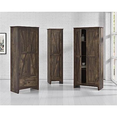 Systembuild Evolution Farmington 18 Wide Storage Cabinet in Black Oak