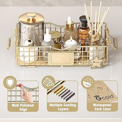 Qcold Metal Wire Basket Storage, Bathroom Basket for Organizing, Bathroom  Counter Organizer with Wooden Handles, Farmhouse Bathroom Decor Tray, Toilet  Paper Basket Storage (Set of 3, Sage Green) - Yahoo Shopping