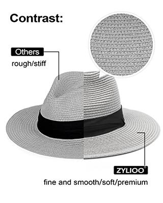 Zylioo Small Straw Visor Sun Hats,Little Beach Sun Hat for Petite