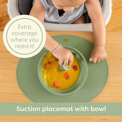 21 Pcs Baby Led Weaning Supplies Silicone Baby Feeding Set Baby Toddlers  Utensils Divided Suction Plates Bowls Forks Spoons Cup Adjustable Bibs  Placemat Self Feeding Eating Utensils 3 Colors