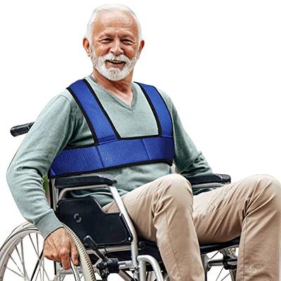 Patient Aid Padded Wheelchair Seat Belt - Adjustable Safety Straps Secure Elderly, Disabled, Immobile to Prevent Sliding During Transfer, Transport