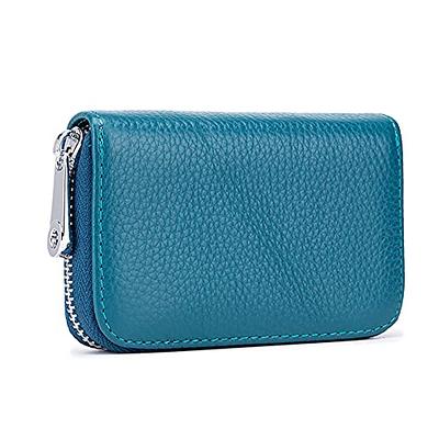 Womens RFID Blocking Leather Accordion Wallet Credit Card Holder