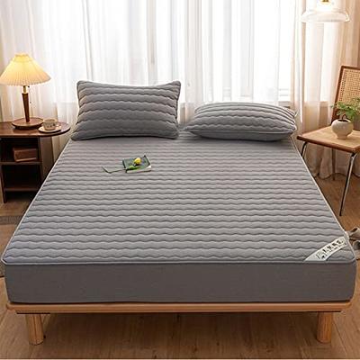 Solid Color Fitted Sheet, Anti-dust Non-slip Mattress Protector