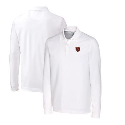 Men's Cutter & Buck Steel Louisville Cardinals Vault Advantage Tri-Blend Pique Big Tall Long Sleeve Polo