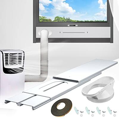  Portable AC Window Vent Kit, [2023 SEAMLESS] Universal Portable  Air Conditioner Window Kit, Sliding Window AC Vent Kit, Fit for All AC with  5.1/5.9 Exhaust Hose, Adjust Length from 16.9 to