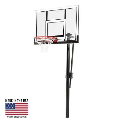 Lifetime Crank Adjust Bolt Down Basketball Hoop (54-Inch Tempered