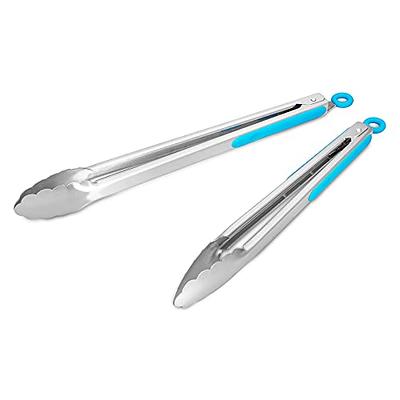 Tovolo Elements 9-Inch & 12-Inch Stainless Steel Tongs - Set of 2