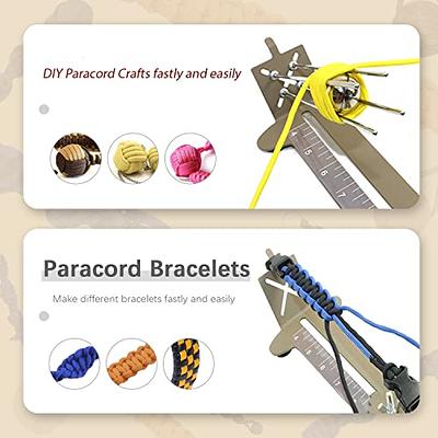 Adjustable Jig Bracelet Maker with Parachute Cords and Buckles Parachute  Cord Weaving Braiding DIY Crafting