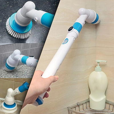 ACRIMAX Acrimax Electric Spin Scrubber, Cordless Floor Scrubber Power  Bathroom Shower Scrubber With 5 Replaceable Cleaning Brush Heads A