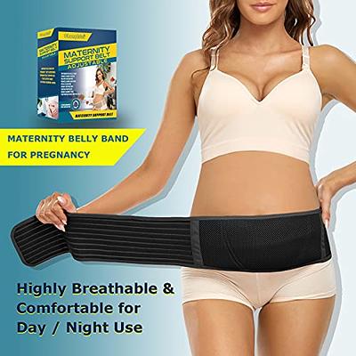  ChongErfei 2 in 1 Postpartum Belly Band - Recovery Belly/Pelvis  Belt Black Support Postpartum Belly Band,Black One Size : Health & Household