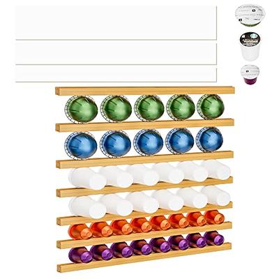  SYSYLY Coffee Pod Holder Storage Drawer Compatible with Nespresso  Vertuo Capsules,40 Pod Capsule Holder, Compact Under Coffee Pot Storage,  Office or Home Kitchen Counter Organizer : Home & Kitchen