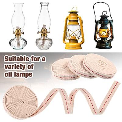 Hiboom 20 Rolls 1/2 Oil Lamp Wicks Oil Lantern Wick Oil Flat Cotton Wick Oil