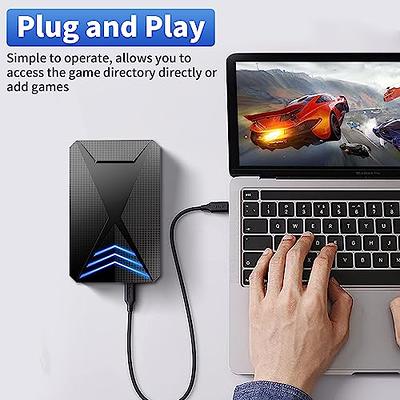  5T Emulator Console HDD with 60649 Video Games, Retro Game  Console Hard Drive with 80+ Emulators, 3 Game System, Plug and Play for PC  with Win 8.1/10/11, USB 3.0 for Fast