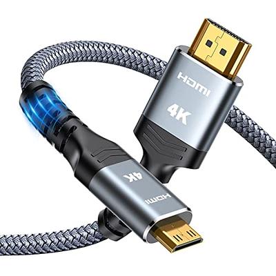 Highwings Mini HDMI to HDMI Cable 10FT, 4K 60Hz High Speed HDMI to Mini  HDMI Cable Male Bi-Directional 2.0 Cord, for HDTV, Tablet, Camera and  Camcorder [Aluminum Shell, Nylon Braided] - Yahoo