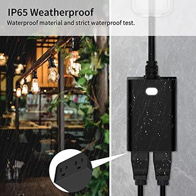 BN-LINK Outdoor Indoor Wireless Remote Control 3-Prong Outlet Weather