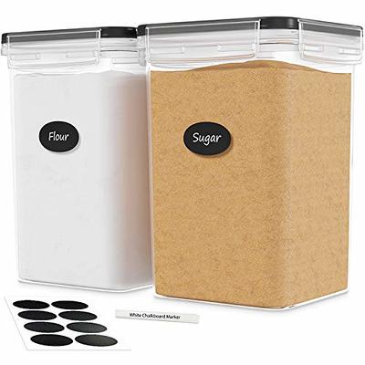 Airtight Rice Container with Lid Measuring Cup 10 Lbs Reusable Sealed Rice  Storage Container Food Grade BPA Free Airtight Food Storage Canister Clear