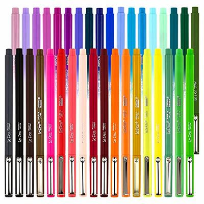 Uchida Le Pens Multicolor Set - 0.3mm Extra Fine Point Pens - Set of 30  Fineliner Pens for Journaling, Illustrating, Sketching, and Drawing