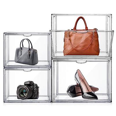 Acrylic Display Case Clear Plastic Purse and Handbag Storage Organizer for  Close