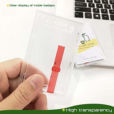 Fallen One Hard Plastic Vertical ID Card Badge Holder with Red Extractor  Slide, 5 Pack - Yahoo Shopping